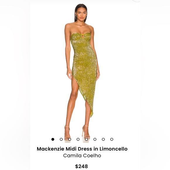 Camila Coelho Dresses & Skirts - Revolve Camila Coelho Mackenzie Midi Dress in Limoncello